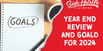 Year End Reivew with Goals notepad
