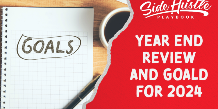 Year End Reivew with Goals notepad