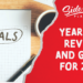 Year End Reivew with Goals notepad