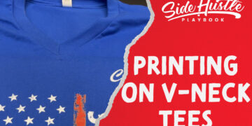 Print on VNeck Shirt